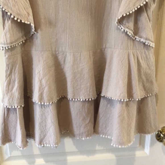 Cotton Listicle Ruffle Mini Dress - Picture 3 of 5